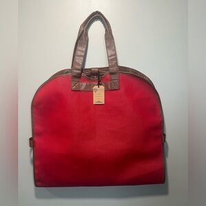 Bellemonde Red and Brown Suit or Dress Bag